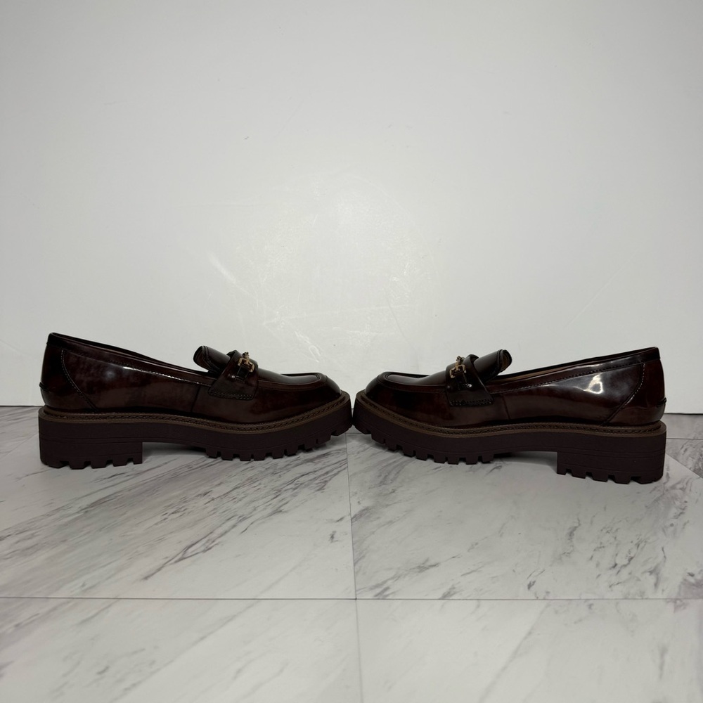 Sam Edelman Laurs Lug Sole Brown Loafer 9M - Picture 5 of 15